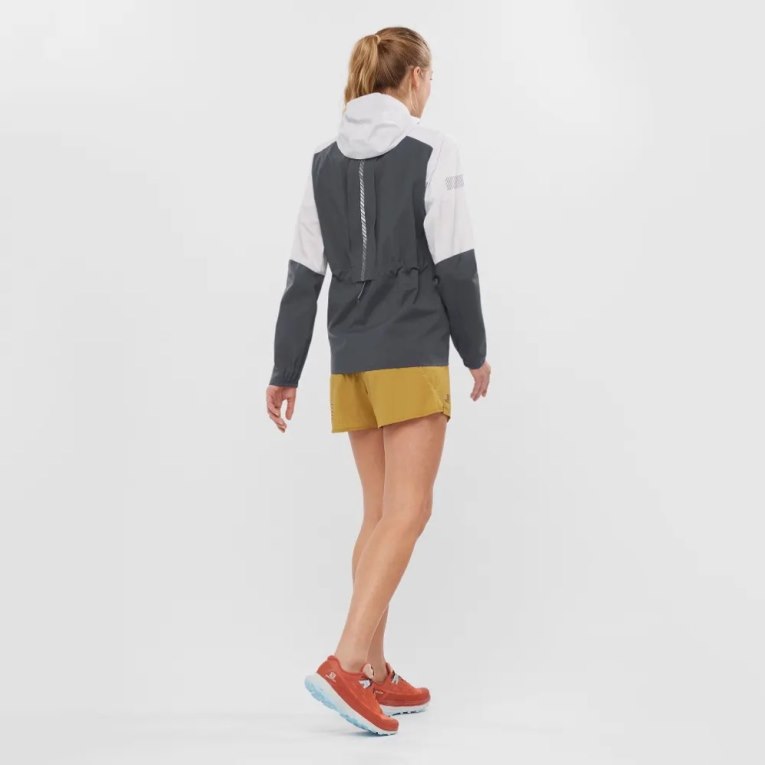 Chaquetas Shell Salomon Bonatti Trail Mujer Negros Blancos | MX KXBR209